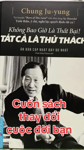 “ Không bao giờ là thất bại, Tất cả chỉ là thử thách “ Là một cuốn sách hay và ý nghĩa.  Nó không chủ là một câu chuyện truyền cảm hứng mà còn là một động lực lớn để bạn vươn lên trong cuộc sống. Nếu bạn đang tìm kiếm một cuốn sách để thay đổi cuộc đời mình, thì đây chính là cuốn sách dành cho bạn. #sachhay  #sachthanhcong  #sach  #chungjuyung  #xuhuong 