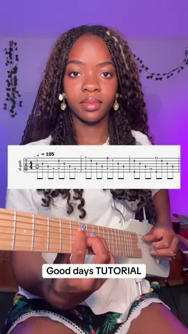 Full tabs + pdf link in my bio #beccasmelodies #sza #gooddays #guitartutorial 