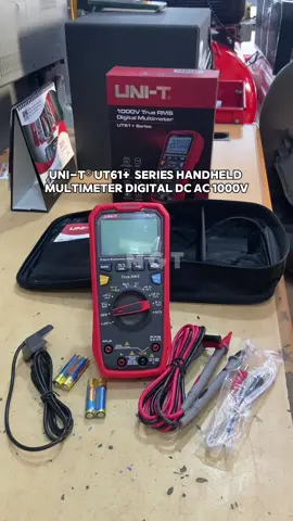 (MGT TOOLS) UNI-T® UT61+  Series Handheld Multimeter Digital DC AC 1000V  Capacitance Testing True RMS Auto Range Meter Description: UT61+ series are reliable true RMS digital multimeters with display counts 6000 (UT61B+/D+) and 22,000 (UT61E+). It can measure up to 1000V AC/DC. Equipped with audible and visible alarm, this series can provide warning expecially when measuring high voltage/current and temperature. Features:  ● True RMS  ● Data hold/backlight  ● Max/Min/Relative mode  ● USB communication  ● Input protection  ● Diode/continuity test  ● NCV (audible/visual alarm) . - Phone  Us  MGT : 0679793886 📞        WhatsApp Us  MGT : 255745473544 📲 . -Tag a friend who loves a well-equipped toolkit! and the joy of getting things done with the right tools.  . . #multimeter #oscilloscope #keysight #hp #electronics #electrical #follow #tektronix #rigol #metafsocial #agilent #siglent #like #spectrumanalyzer #rohdeandschwarz #metaf #electronicequipment #waveformgenerator #powermeter #strumentazioneelettronica #hubersuhner #digitalmultimeter #motorola #anritsu #narda #functionarbitrary #pcb #tools #transistor #electricalengineering 
