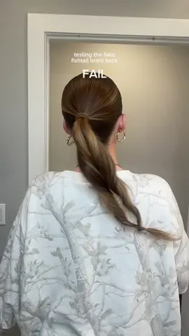 started out so good.. but its gonna be a no from me🫣#fishtailhack #fishtailhair #hairstyles #hairtok #hairinspo 