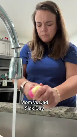 When Mom’s cleaning and Dad’s sleeping, we’re all a bit under the weather! #Bluey #FamilyLife #MomAndDad #SickDay