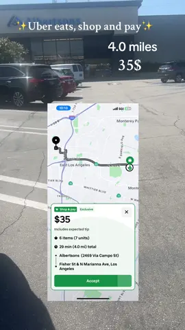 How i made 35 in 29 mins , 4 miles .. #uber #ubereats #deliveryapps #uber #shopandpay #uberdriver #makefastmoney 