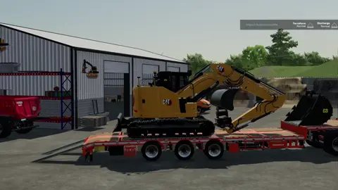 Bagger abladen und denn Muldenkipper holen #ls22 #fs22 #constructionsimulator #simulatorgames #travauxpublic #fs22mods #ls22mods #publicworks #baustelle