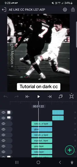 tutorial on dark cc no premium needed #alightmotion #tutorial #fyp 