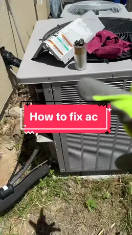 How to fix ac unit, how to change ac capacitor for dummies