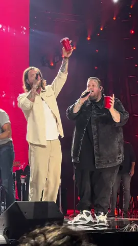 @Tyler Hubbard, @jordandavis, @Jelly Roll and @HARDY paid homage to the late @Toby Keith with a performance of “Red Solo Cup” in Nashville during the Toby Keith: American Icon taping.  #TylerHubbard #HARDY #JellyRoll #JordanDavis #TobyKeith #Toby #RedSoloCup #TobyKeithAmericanIcon #CountryMusic #riptobykeith #Nashville #FloridaGeorgiaLine 