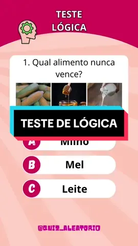 🧠 TESTE DE LÓGICA  #quiz #quizbrasil #perguntaserespostas #testedelogica