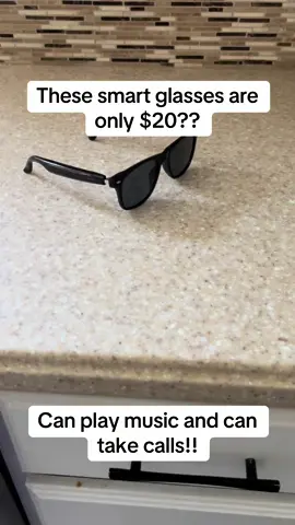 Smart glasses. They can take calls, play music, you can talk on them. Steal for $20#fypage #foryou #tiktokshop #ad 