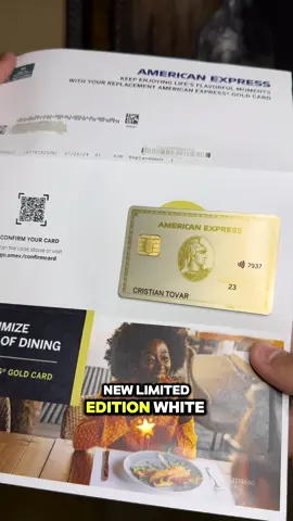 Limited Edition White Gold Amex 💳… Although the annual fee has jumped up $75 it’s still a no-brainer to apply for for the upgrade in perks and benefits, and still that sign up bonus that will land you a free trip  ✈️ If you were needing help with the application, send me a message and let’s get you approved  💯 #amex #amexgold #amexcard #CreditCard #creditcards #credit #creditscore #credittips #credit101 