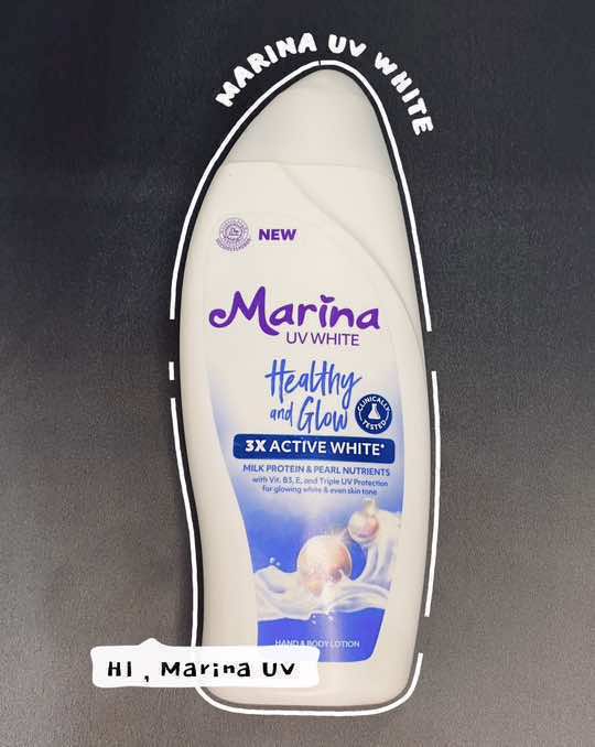 Marina UV white Healthy and Glow #marinauvwhite #bodylotion #marinabiru 