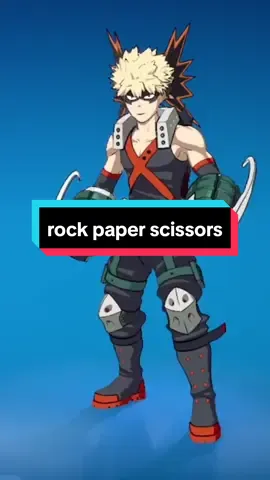 rock paper scissors - emote . . . . . . . . . #fortnite  #fortniteemotes #fortnitedance #fortnitefunny #fortnitebnha #mhamemes #fortnitemha #bnha #myheroacademia #bokunohero #bokunoheroacedemia #bakugoukatsuki #fortnitebakugo 