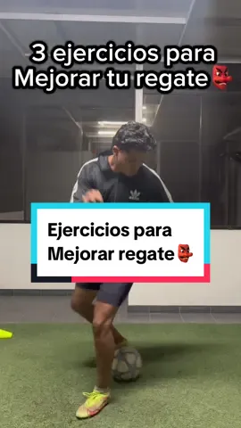 3 ejercicios para mejorar tu regate⚽️ #futbol #Soccer #skills #tiktokdeportes⚽ #soccertiktok #tutorialfutbol #futbolista 