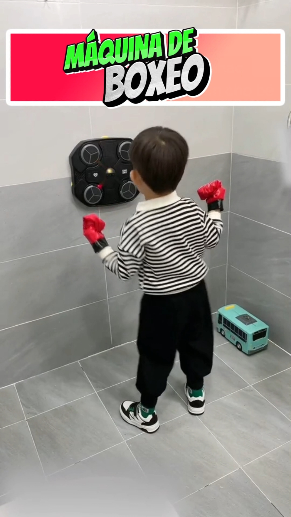 Máquina de boxeo 🥊 Música para niños con Bluetooth 