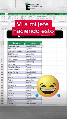 Aprende a crear filtros con botón en Excel 🧐🔥 #excel #exceltips #formacionacademicaexcel