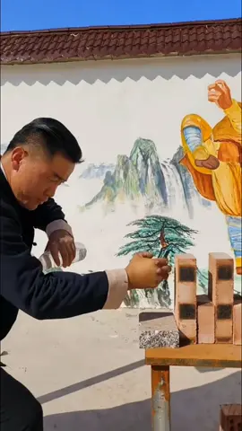 #Incredible Chinese kung fu #break bricks with bare hand