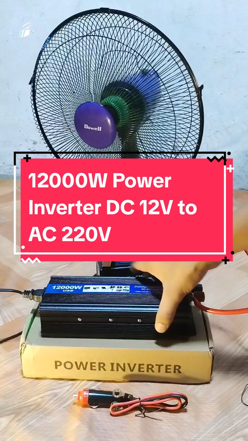 12000 WATTS POWER INVERTER DC 12V to AC 220V.  #carinverterdc12vtoac220v #dctoacinverter #inverter #powerinverter #12000wattsinverter @racoco.mall 