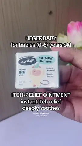 Instant Itch Relief talaga dito! Super safe and effective sa skin ng mga baby natin ❤️ @HEGERBABY official #hegerbaby #hegerbabyitchreliefointment #musthave #tiktokfinds #tiktokrecomendations #tiktokmusthave #mommyrecommendation #mommylife #viral #fyp 