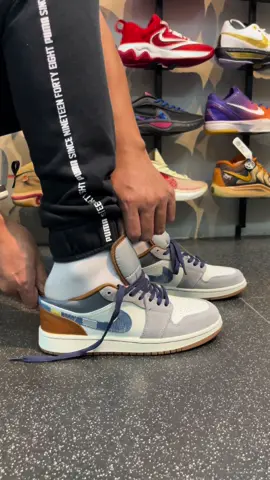 JORDAN 1 LOW ‘DENIM SWOOSH’  LINK ON BIO FOR SHOPEE🚨🚨 #jordan1low #fyp #fypシ #fyppppppppppppppppppppppppppppppppppp 
