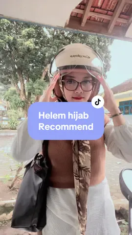 Helem hijab recommend 😎 #cekkeranjangkuning #helmet #helmets #helemhijab #carglosshelmets 