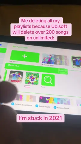 Also i gotta delete the them playlist, that was my favorite one i did… #justdance #ubisoft #copyrightsongs #removal #playlist #allybeatbo #delete #game #2009 #justdance2021 #justdanceunlimited #justdanceplus 