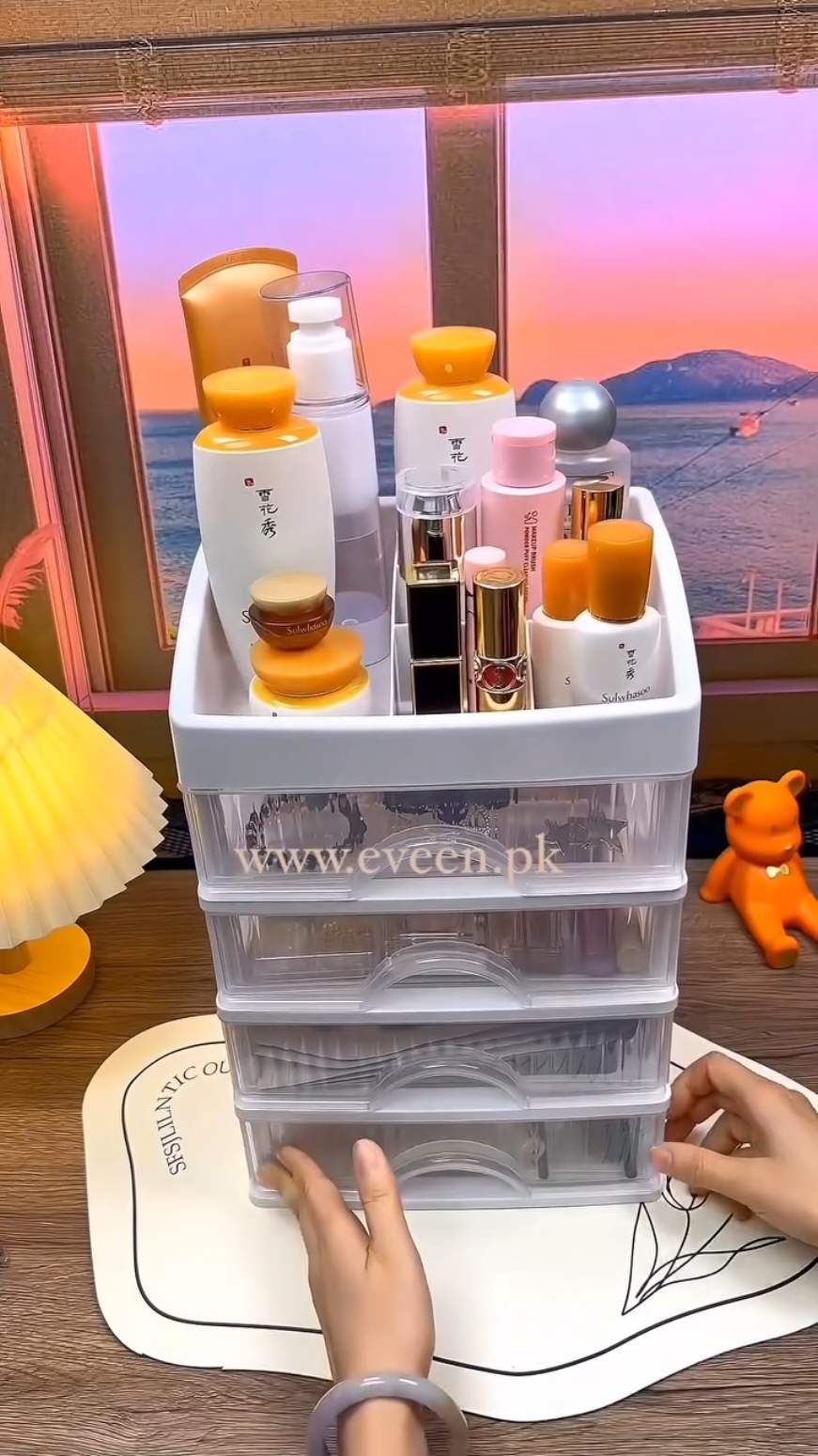 Cosmetic Organizer We deliver countrywide at a fee ☎️ 0115 672986 today for orders and inquiries Happy 🛒 #kitchenwarekenya #sleekhomeaccessories #goviral #fyp #foryou #sleekhomeaccessories #videoviraltiktok #fyppppppppppppppppppppppp #homeaccessories 