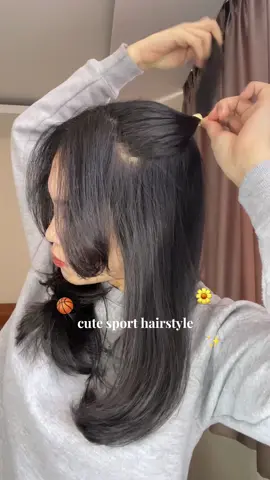 gampang dan cepet bangett buatnyaaa dan ga cepet lepas2 juga buat olahraga❣️✨💗 #easyhairstyle #sporthairstyles #schoolhairstyles #hairtutorial 