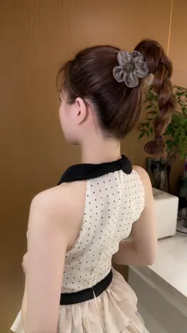 Kẹp tóc bông hoa siêu dễ thương 🥰🥰 #tocdepmoingay #keptocxinh 