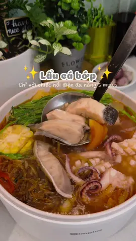 Nồi điện đa năng này xinh mà còn tiện lợi nữa. Chị em nội trợ hoặc các bạn sinh viên muốn tối ưu căn bếp của mình thì rinh em nó về nha^^ #laucabop #noidiendanang #simplus #simplusvn 