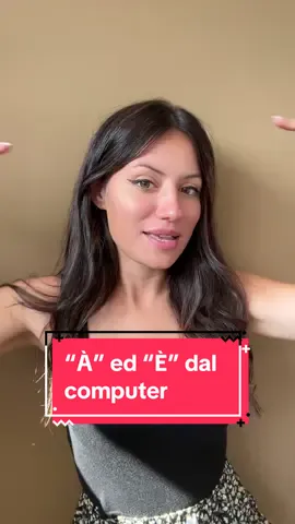 Come scrivere la “À” e la “È” dal computer ❗️#studiofacileconale #insegnante #InsegnantiDiTikTok #professoressa #imparacontiktok #grammatica #accenti 