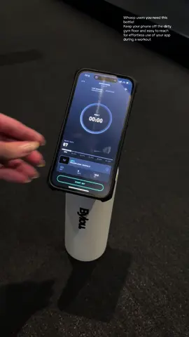Hydrated and tracking every move with Whoop and Bylou! 💧📱 Elevate your workout game with the perfect duo. #WhoopApp #BylouBottle #FitnessGoals #StayHydrated #whoop #workout #workoutmotivation #dubai #gym 