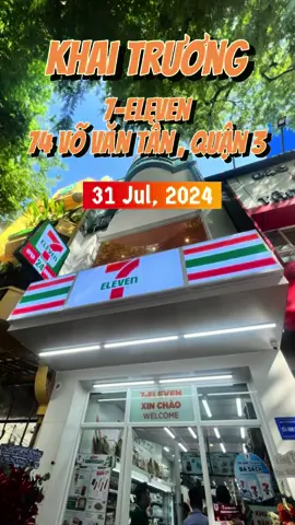Chuỗi cửa hàng tiện lợi 7-Eleven Việt Nam khai trương cửa hàng mới tại địa chỉ: 74 Võ Văn Tần, Quận 3. Hân hạnh đón tiếp quý khách đến trải nghiệm và mua sắm 🥳🥰☘️ #7elevenvn 