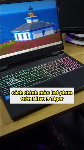 cách chính màu Led phím trên Nitro 5 Tiger  #laptopbacthanh #laptopsinhvien #laptop #laptopgaming #LearnOnTikTok 