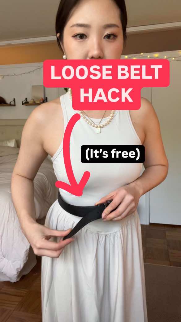 😩 But seriously tho save this video and try it for your annoying belt flaps!! It’s barely noticeable if you use the right color hair tie  “But Hybee how do you use the restroom?” Well it takes like 10 seconds to do this hack so you can just undo it and redo it in the bathroom. I gotchu 😉 #LifeHack #fashionhack #fashion #belt #belts #hacks #fashiontips #useful #lifetips #fashionstyle #saveforlater #fyp #reels #beauty