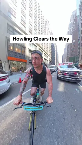 Howling dog clears the way #dogs #😂😂😂 #dogsoftiktok #funny #🐶 