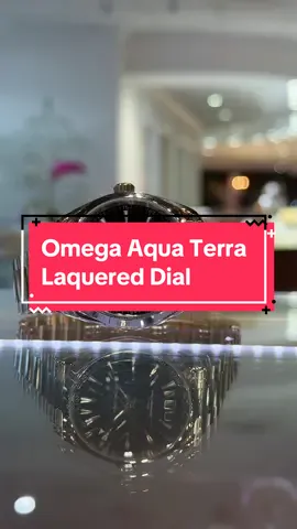 This new OMEGA Aqua Terra with the lacquered black dial has been a hit since its release a couple of months ago. Reach out to us if you want to make one yours! #omega #omegaaquaterra #omegawatch #watches #watchtok 