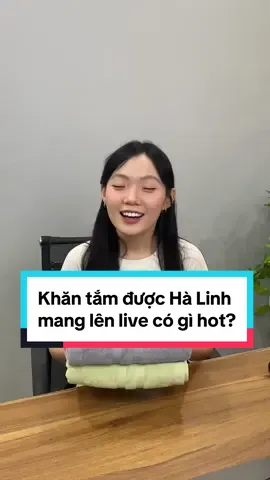 Khăn tắm được chiến thần Hà Linh mang lên live có gì hot #khanroyal #royaltowel #khantam 
