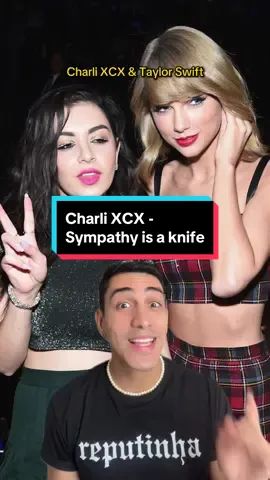 Charli XCX e Taylor Swift, será que vocês poderiam resolver isso num remix? Na musica “Sympathy is a Knife” Chali XCX descreve que se sente insegura perto de outra garota. Há rumores de que essa garota seja Taylor Swift, que namorou o cantor Matty Healy da banda The 1975 em 2023, banda que noivo de Charli, George Daniel, é baterista. Charli ainda contou que nenhuma das musicas do album BRAT são um “ataque” a ninguém, e sim sobre “como é complicado ser uma artista, especialmente uma artista feminina, onde você é colocada contra suas colegas, mas também se espera que você seja o melhor amiga de todo mundo.” O que acham? #charlixcx #taylorswift #brat 