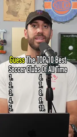 Top 10 Soccer Clubs Of All Time! Can You Guess Them? #fyp #Soccer #futbol #club #top10 #guessinggame 