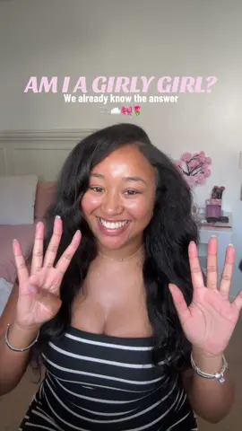Where are my girly girls?How many fingers did you have remaining?🩷 #fypage #girlythings #trending #girlytok #girlyaesthetic #blackgirl 