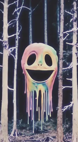 Monsters in the forest 👁🌲🌈 #liminalspaces #backrooms #dreamcore #weirdcore #horrortok #traumacore 