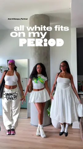 #ad #always_partner ✨No more avoiding all white fits thanks to @Always Radiant with FlexFoam. My period days & fits feel like any other day because of the up to zero leak, zero feel protection. ✨ 