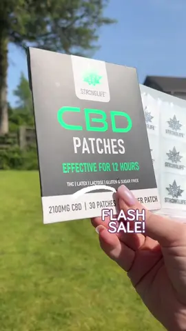 Grab your CBD Patches whilst they are on a Flash Sale #cbd #cbdpatches #cbdpatch #anxiety #anxietyrelief #MentalHealth 