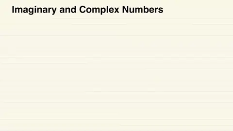 Imaginary and Complex Numbers #furthermaths #maths #alevel #imaginarynumber #complexnumbers #furthermathsalevel #example #alevelmathsrevision #foryou #fyp #foryoupage