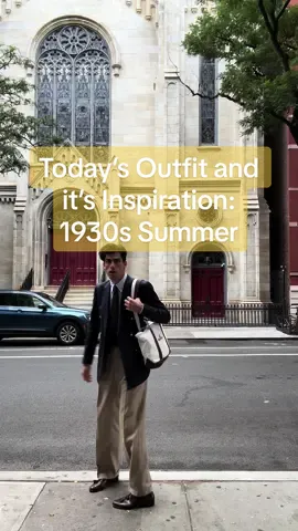 Today’s Outfit and it’s Inspiration: 1930s Summer. #vintage #outfit #OOTD #menswear #fyp #fypage #fashion #mensfashion 