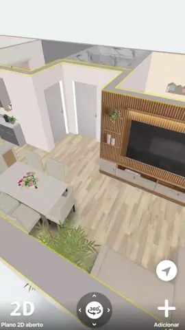 Aplicativo Room Planner gostaram?  casa de 52m² cozinha planejada pequena 🤍🏠🚧em  construção  #diariodeobra #obra #obras #construction #construcao #decoracao #construindominhacasa #casanova #casaemconstrucao #nossacasa #realizandosonhos #tiktok #app #roomplanner #designinterior #planta 