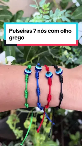 Trouxe uma versão das pulseiras 7 nós com olho grego, que além de tudo traz proteção lara quem as usa.  #gratidao #umbanda #pulseira7nos #pulseiras #macrame #olhogrego #protecao #fe #crendicespopulares #donarosaguiaseacessorios #viral #fy #foryou #foryoupage 