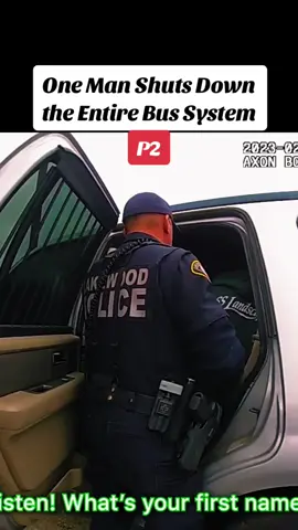 One Man Shuts Down the Entire Bus System #cops #police #policeofficer #policeoftiktok #copsoftiktok 