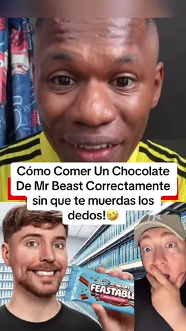 Cómo Comer Un Chocolate De Mr Beast Correctamente sin que te muerdas los dedos!🤣#humor #comedia #risas #meme #jsantivlogs #pumbroo #mexico #standup #reaccion #novelas #fyp #CiudadJuarez #elpaso #shorts #reels #tiktokviral #mrbeast #feastables