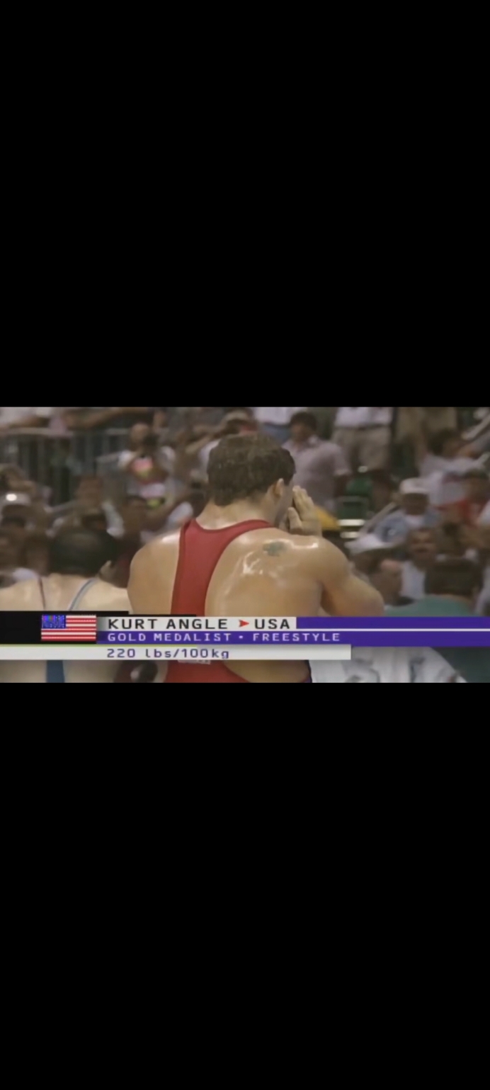 On this day in 1996, Kurt Angle won wrestling gold in Atlanta! 🥇🇺🇲 And did it with a broken freakin' neck! #Wrestling #Olympics #KurtAngle #OlympicGames #USA
