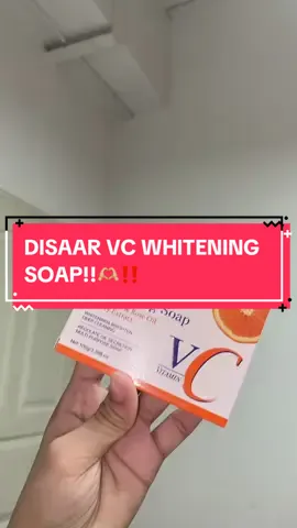 DISAAR VC WHITENING SOAP!!🫶🏼‼️#fypシ #fyp #highquality #sale #foryoupage #tiktok #foryoupage❤️❤️ 